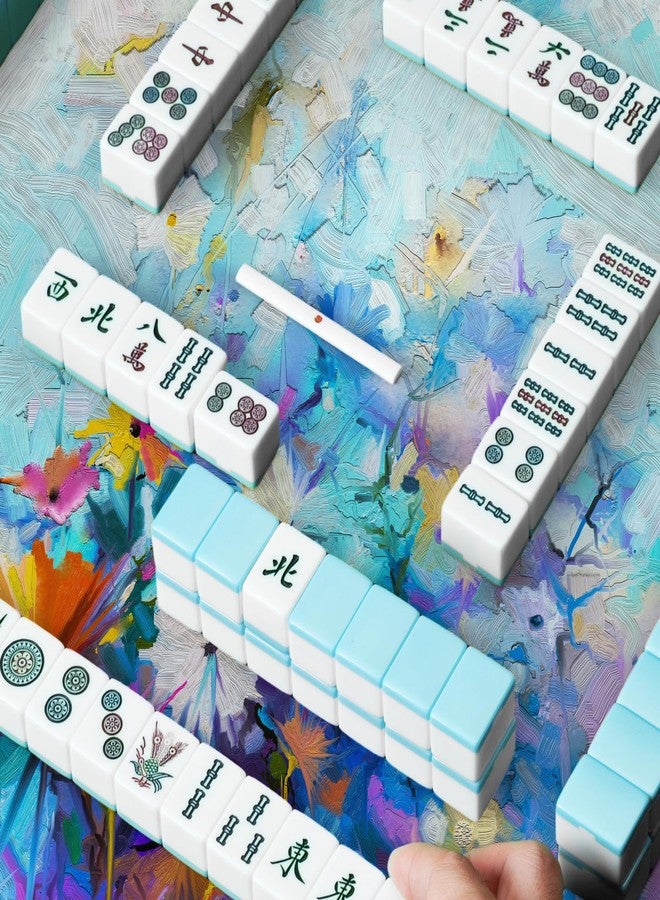 molovsiny Mahjong Mat for Table - Durable Mahjong Table Cover with Unique Design, Premium Mahjong Accessories, Perfect Mahjong Gifts for Women, Game Mat for Mahjong and Board Game Enthusiasts (Vivid Aura) - Image 4